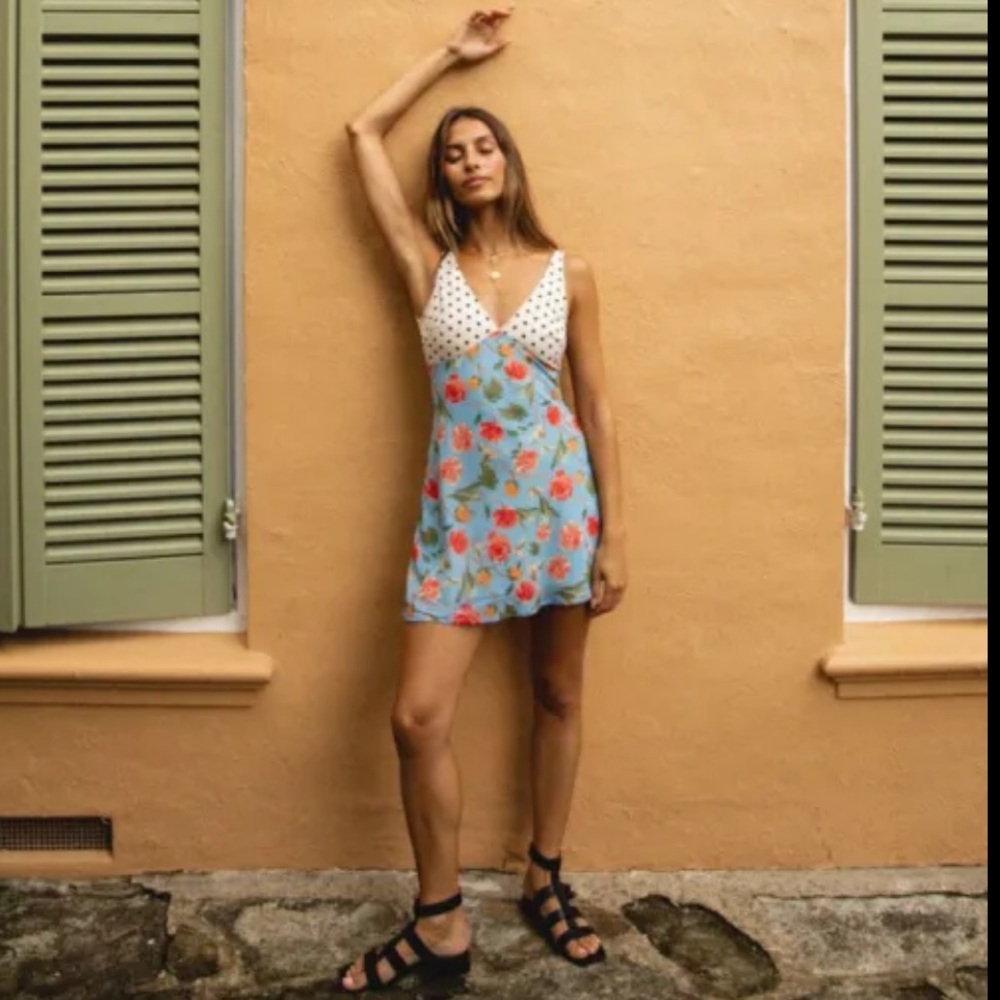 VRG GRL Cannes Collective Bias Cut Mini Dress